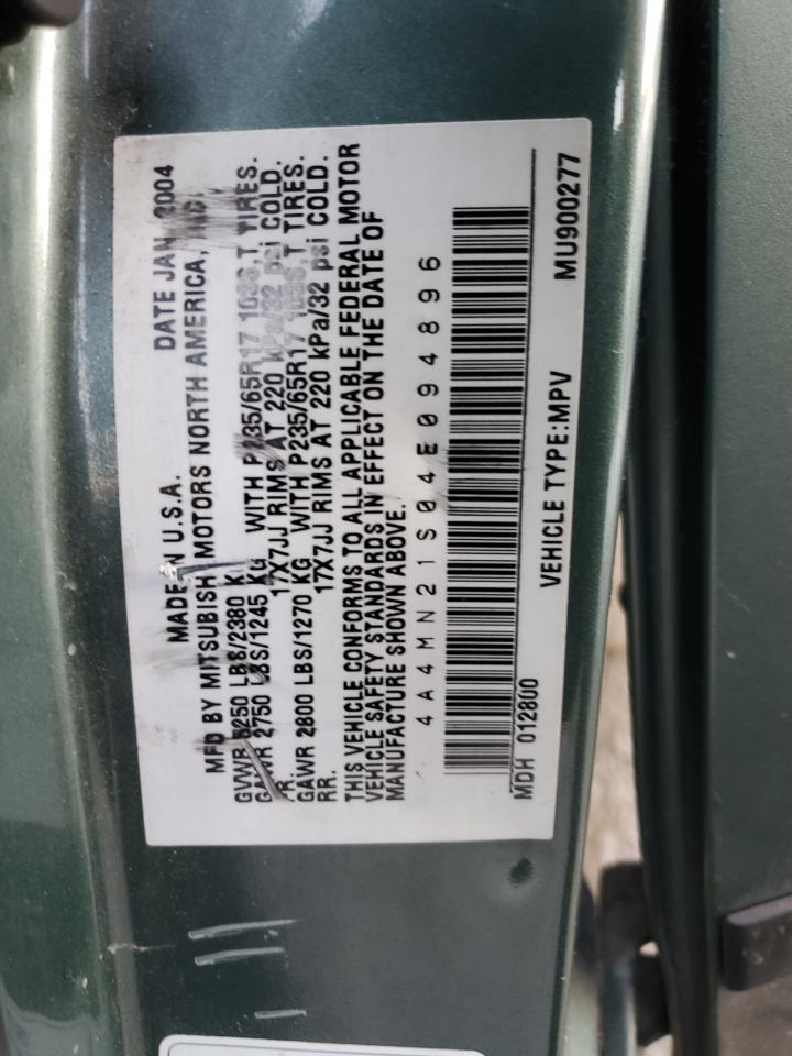 2004 Mitsubishi Endeavor Ls VIN: 4A4MN21S04E094896 Lot: 42408475