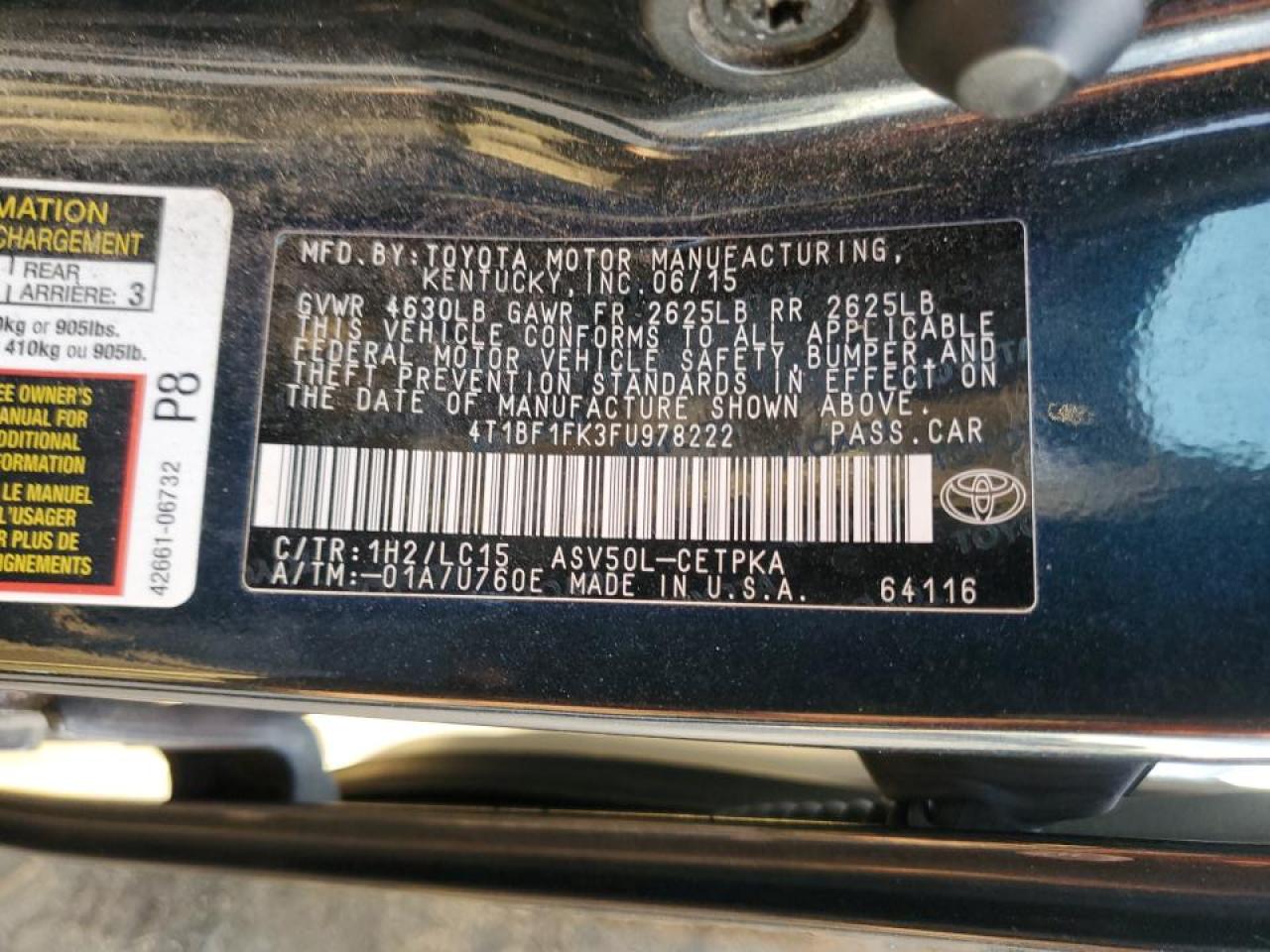 2015 Toyota Camry - Image 13