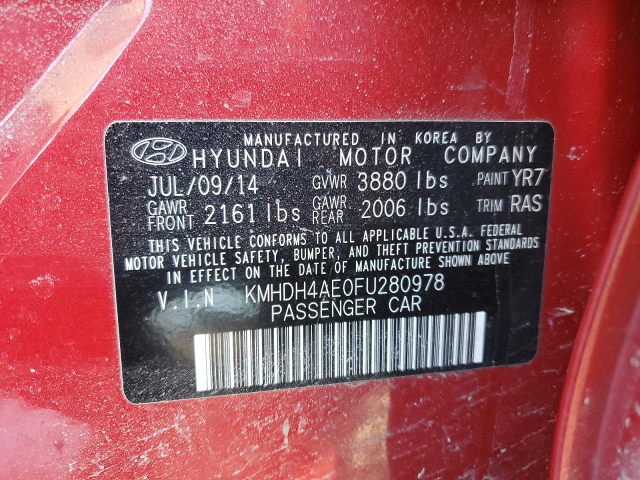 2015 Hyundai Elantra - Image 13