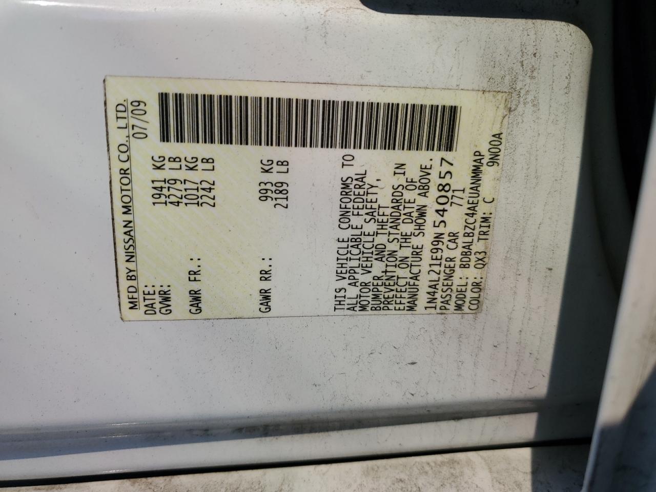 2009 Nissan Altima - Image 12