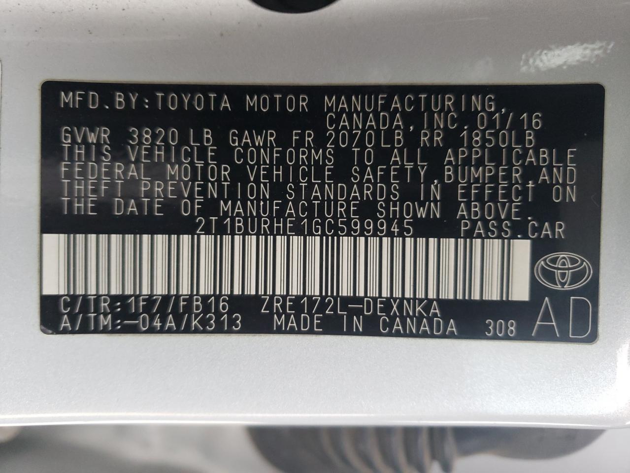 2016 Toyota Corolla - Image 13