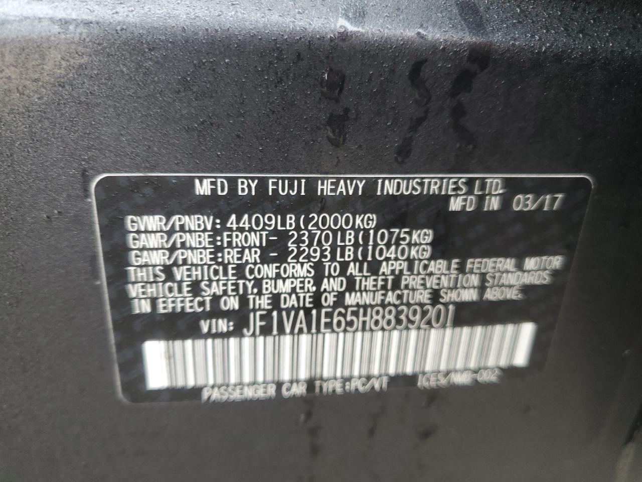 2017 Subaru WRX - Image 13