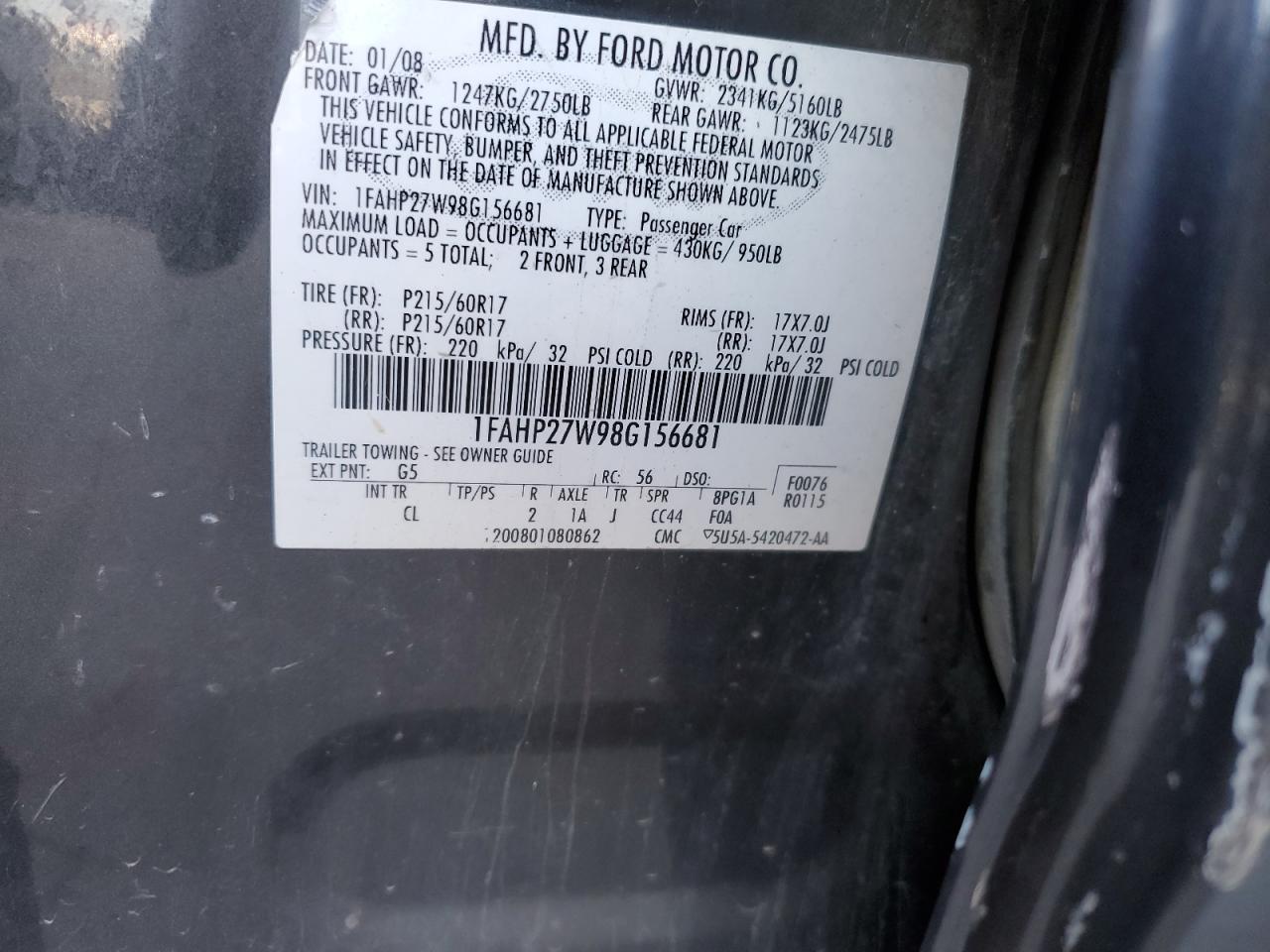 2008 Ford Taurus - Image 12