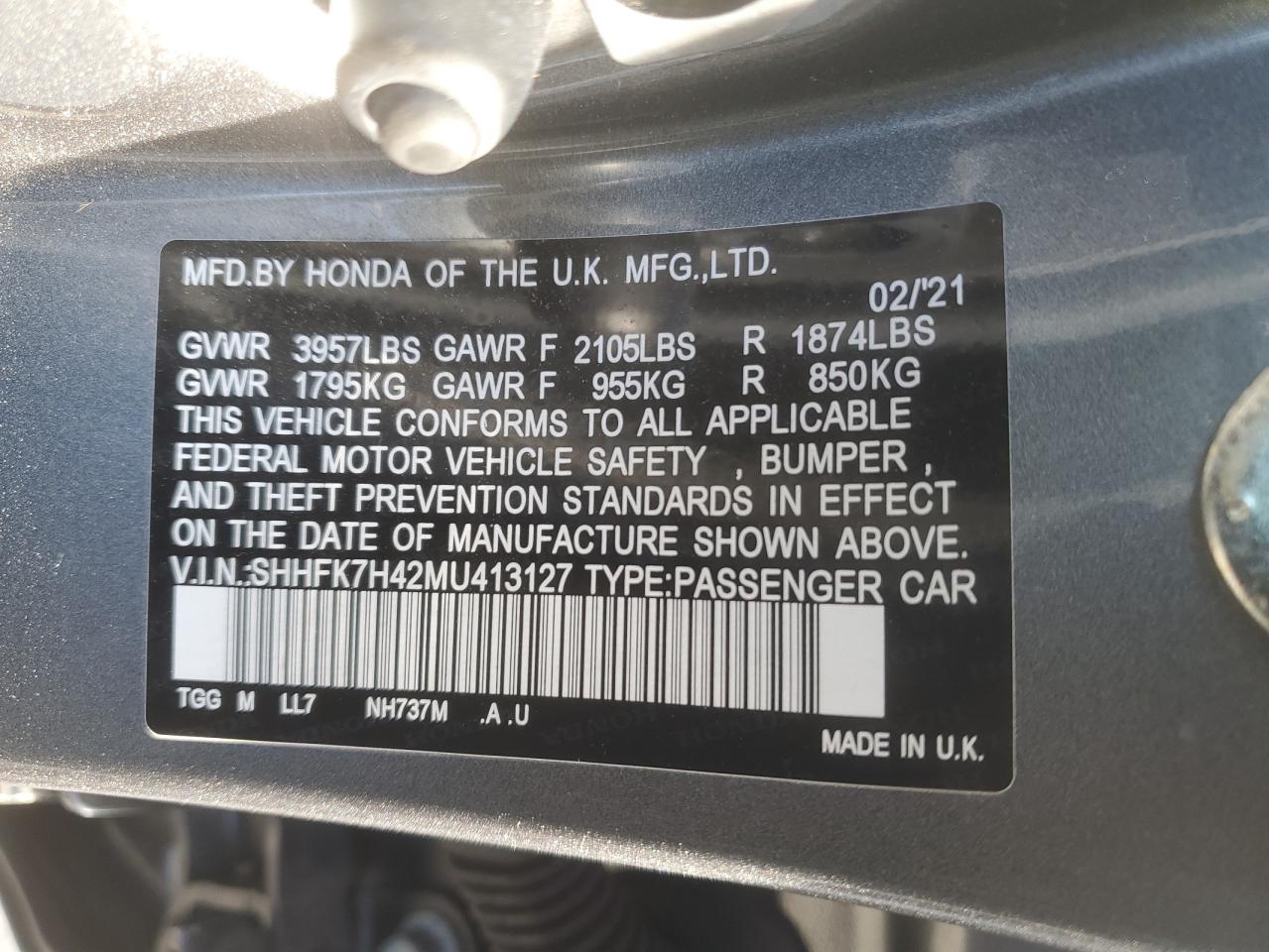 2021 Honda Civic - Image 12