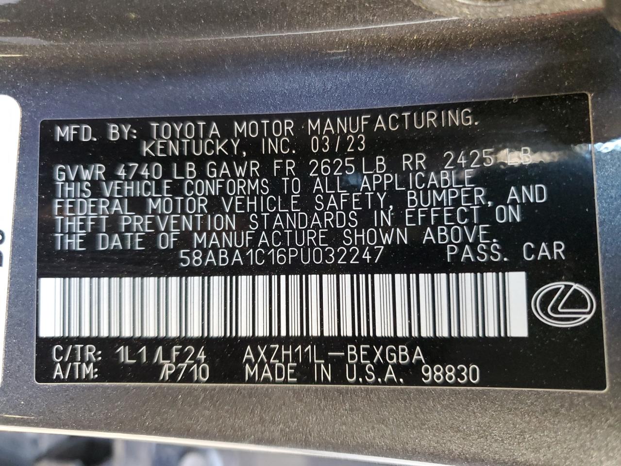 2023 Lexus ES - Image 12
