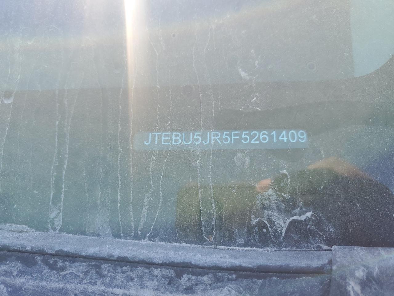 2015 Toyota 4Runner Sr5 VIN: JTEBU5JR5F5261509 Lot: 88604495