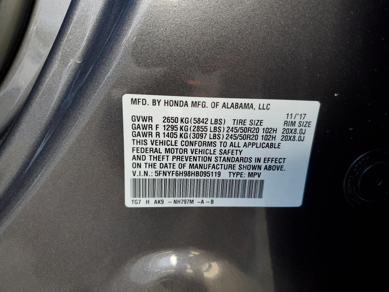 2017 Honda Pilot - Image 12