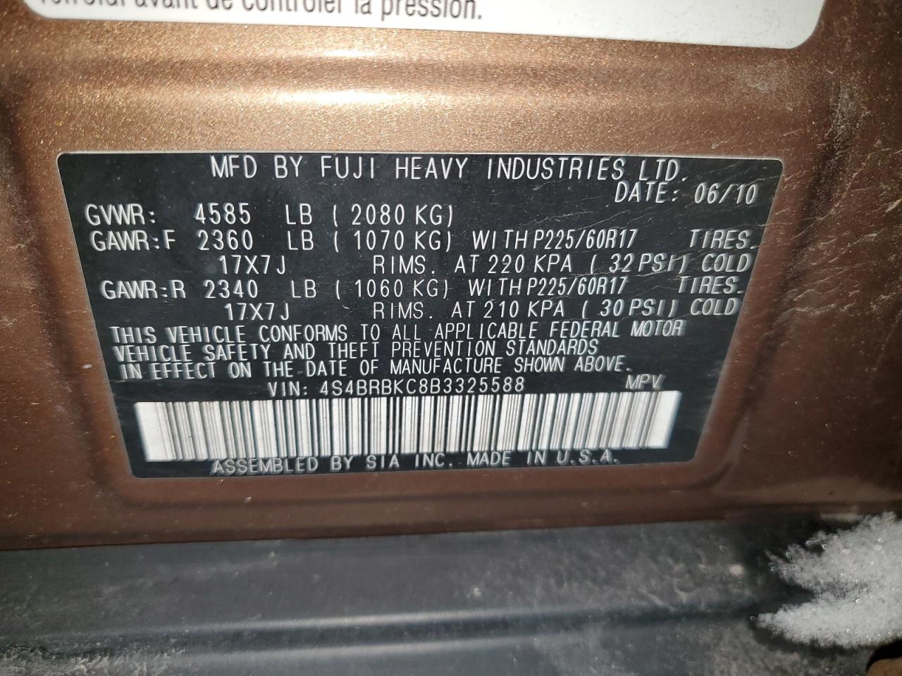 2011 Subaru Outback - Image 12