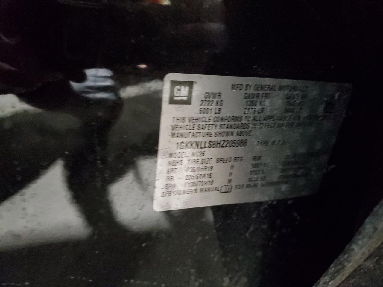 2017 GMC Acadia Sle VIN: 1GKKNLLS8HZ205988 Lot: 41732835