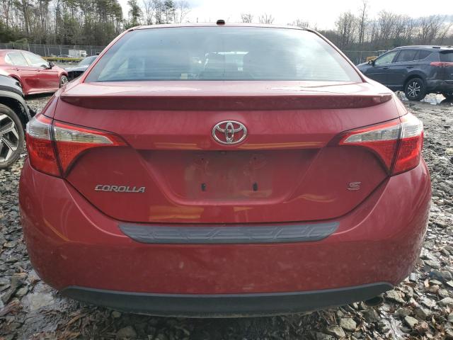  TOYOTA COROLLA 2015 Красный