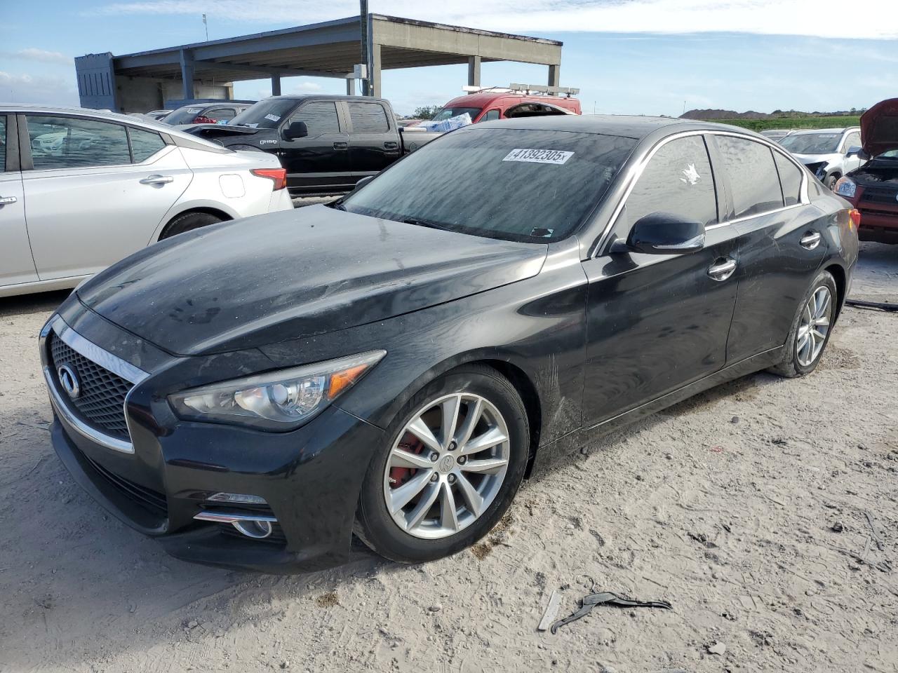 VIN JN1BV7AP5EM683573 2014 INFINITI Q50 no.1