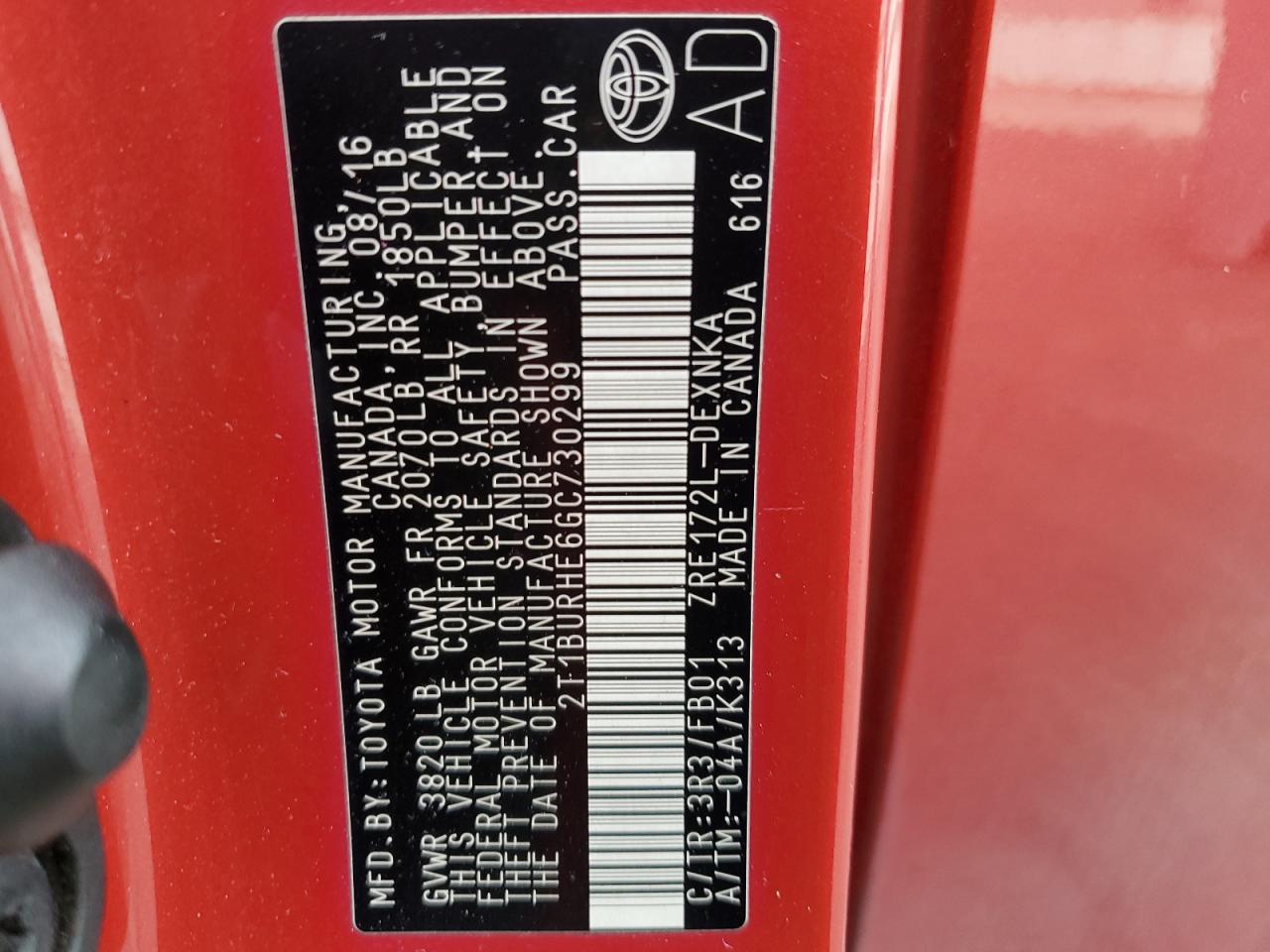 2016 Toyota Corolla - Image 14
