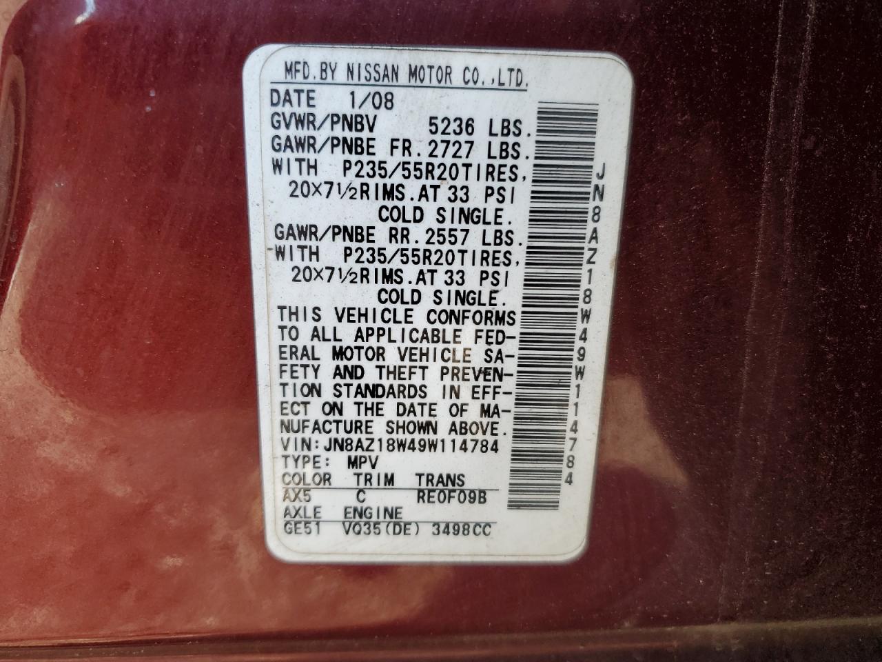 2009 Nissan Murano - Image 15