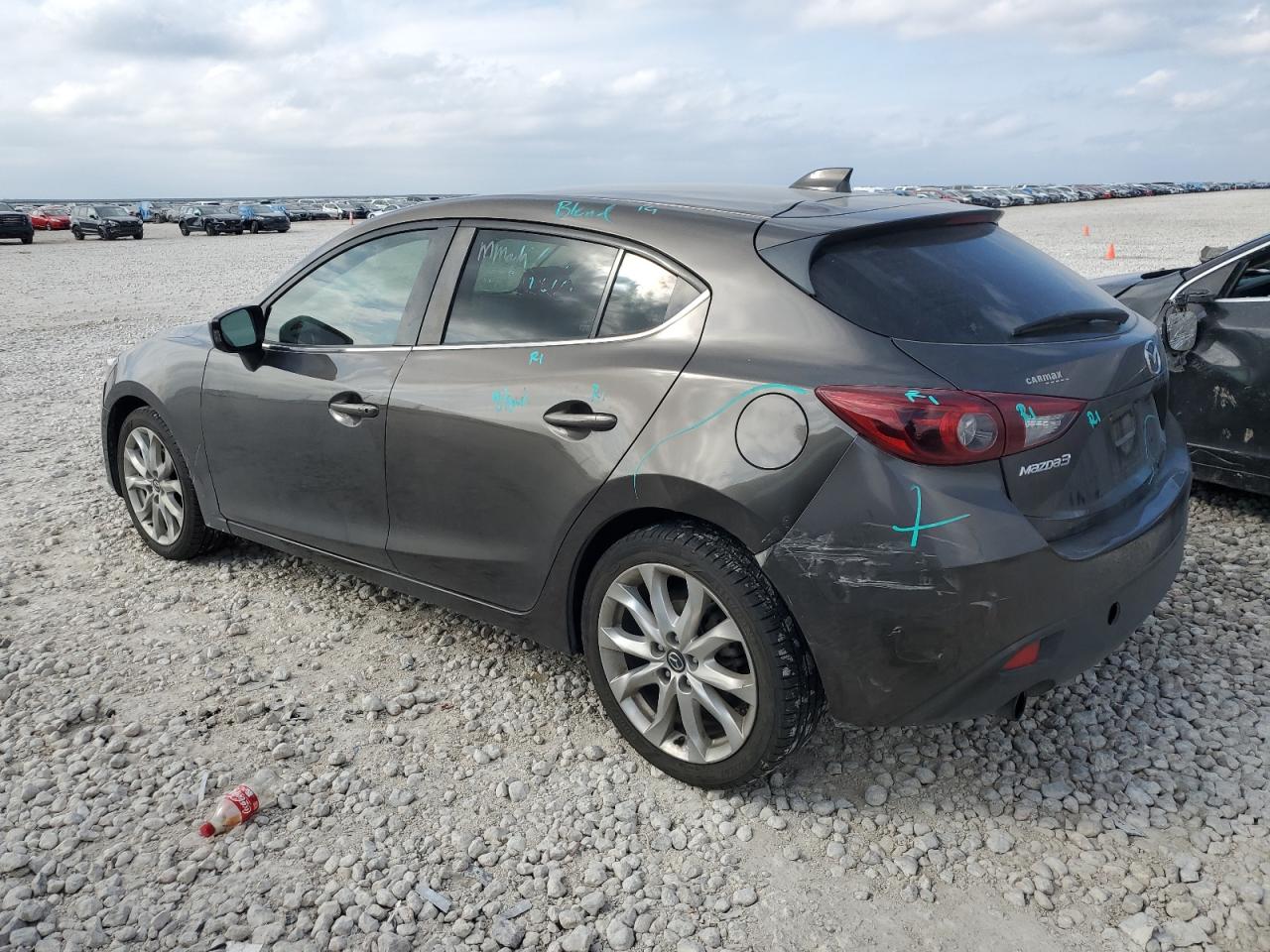 VIN JM1BM1M39E1201548 2014 MAZDA 3 no.2