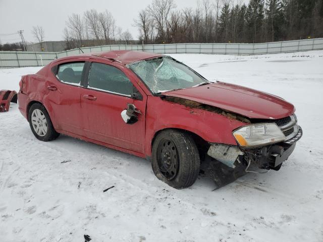  DODGE AVENGER 2012 Czerwony
