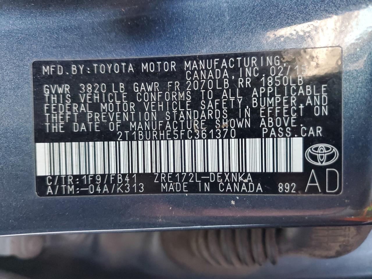 2015 Toyota Corolla - Image 12