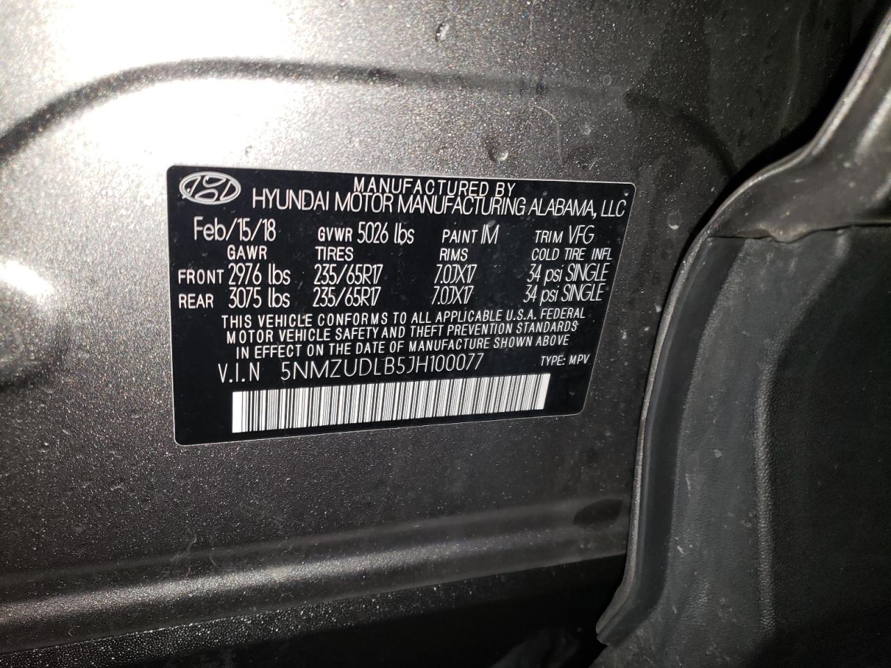 2018 Hyundai Santa Fe - Image 13