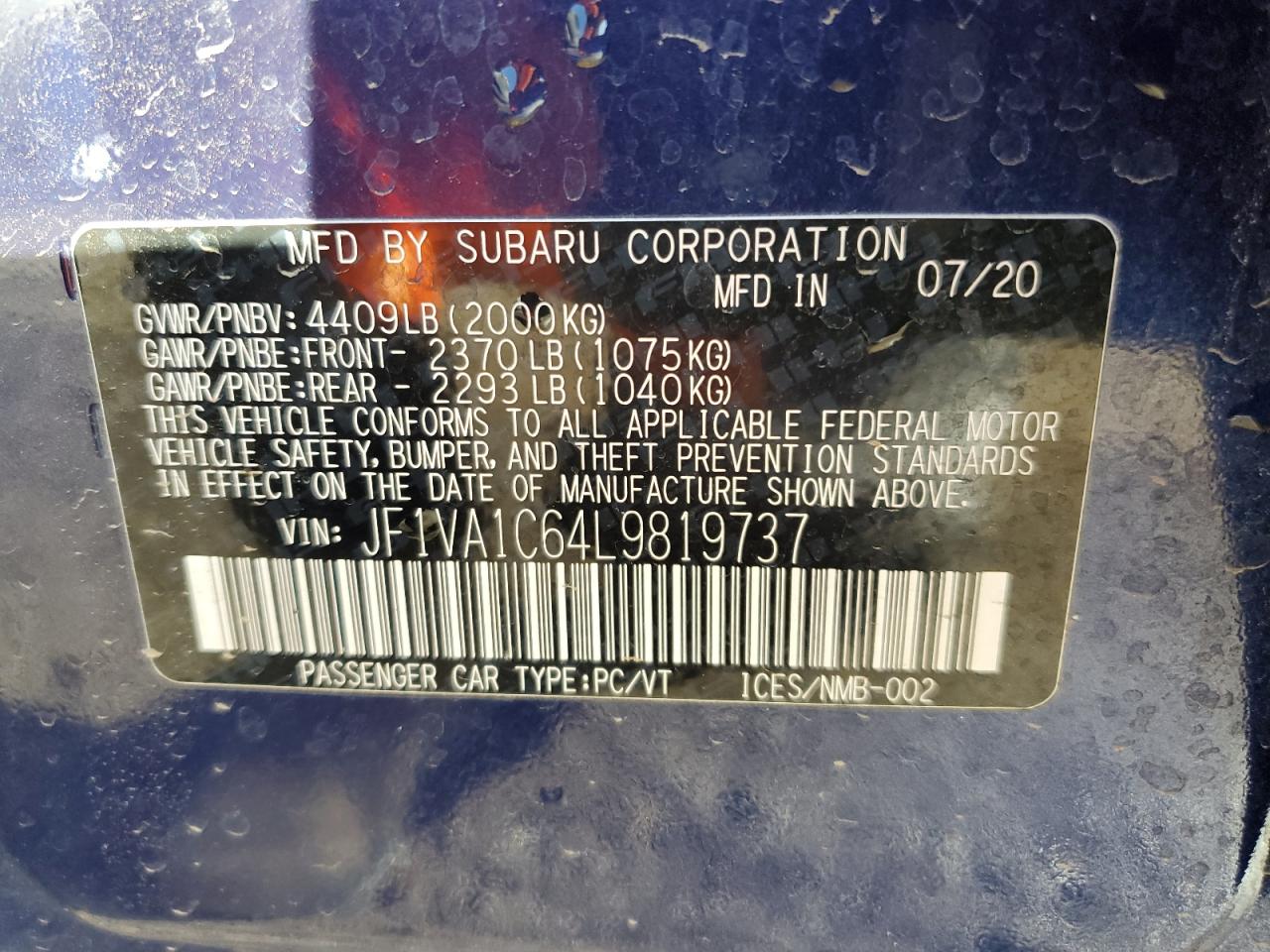 2020 Subaru WRX - Image 13