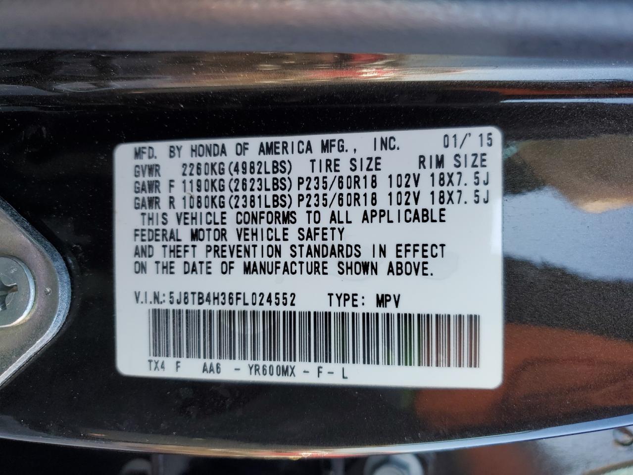 2015 Acura RDX - Image 14