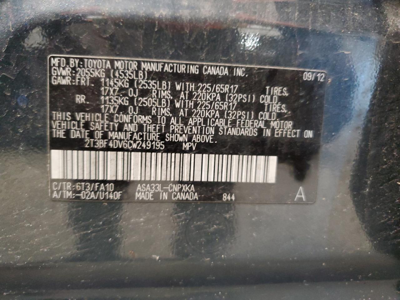 2012 Toyota RAV 4 - Image 15