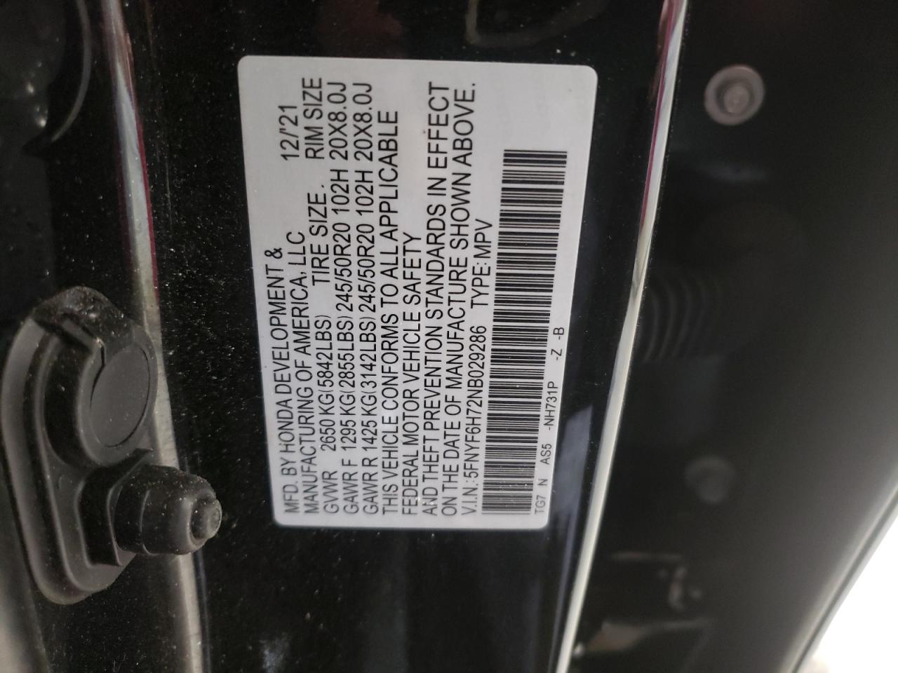 2022 Honda Pilot - Image 14