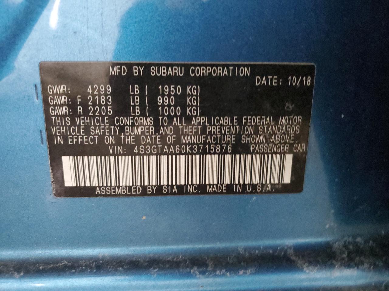 2019 Subaru Impreza - Image 14
