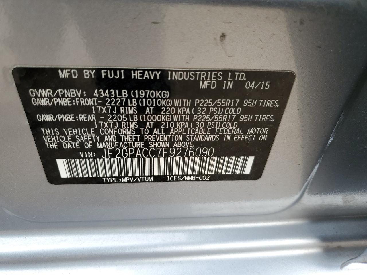 2015 Subaru XV - Image 12