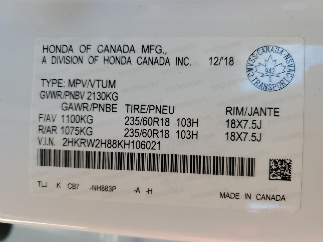 2019 Honda CR-V - Image 13