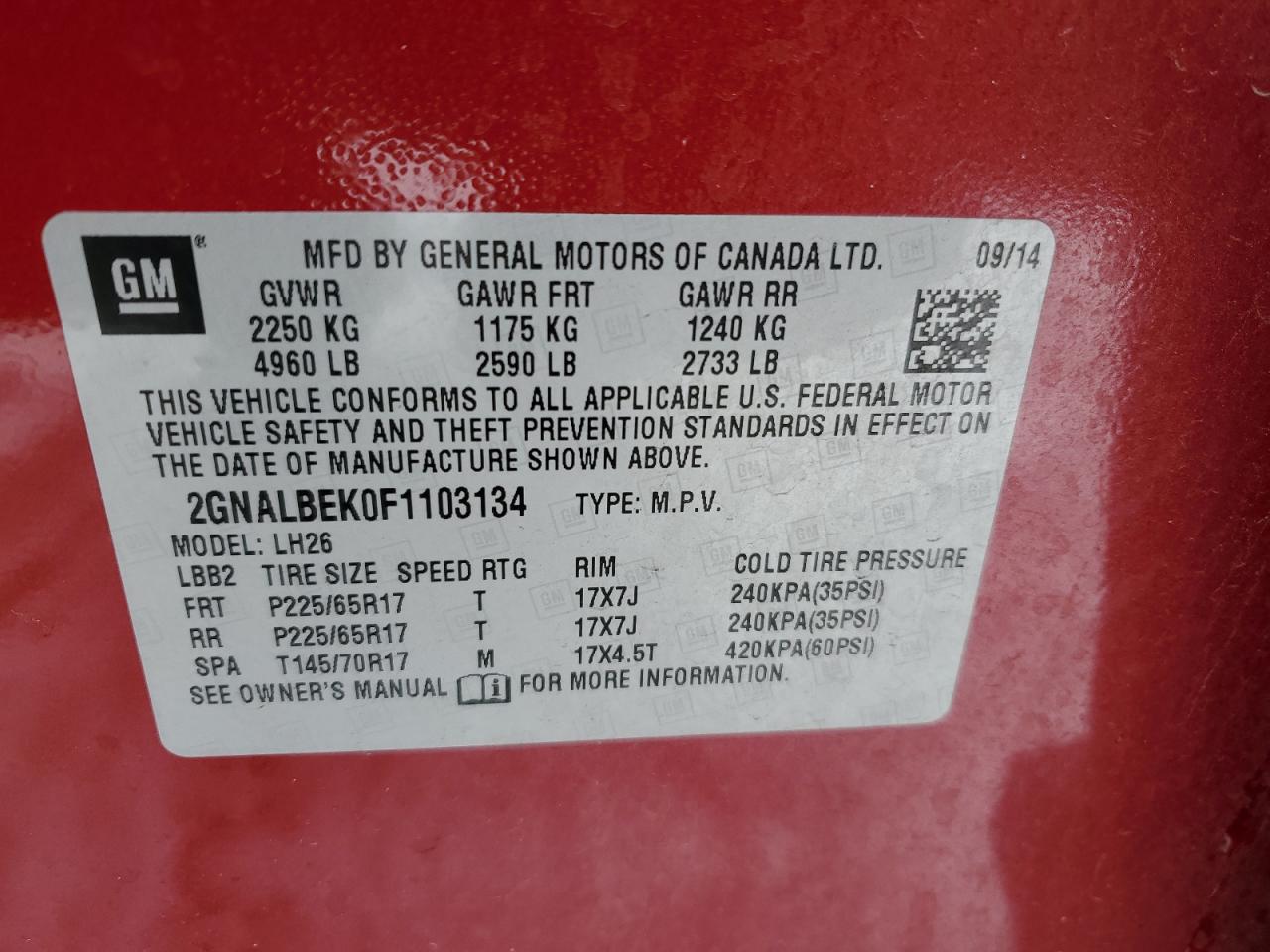 2015 Chevrolet Equinox - Image 12