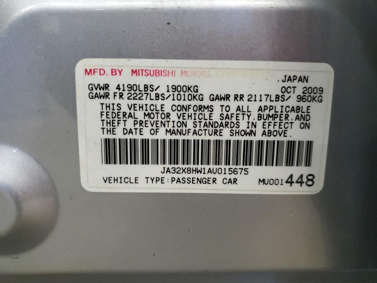 2010 Mitsubishi Lancer - Image 12
