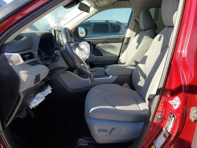  TOYOTA HIGHLANDER 2020 Red