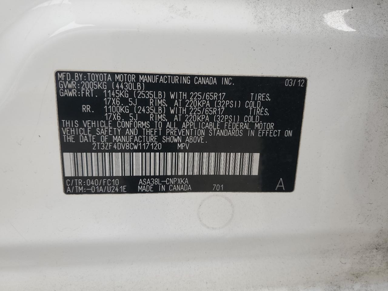 2012 Toyota RAV 4 - Image 13
