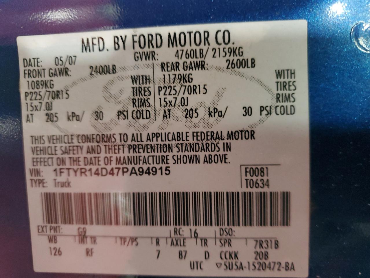 2007 Ford Ranger - Image 12