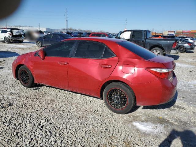  TOYOTA COROLLA 2016 Червоний