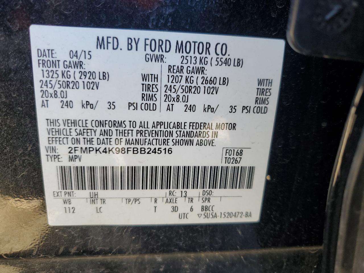 2015 Ford Edge - Image 12