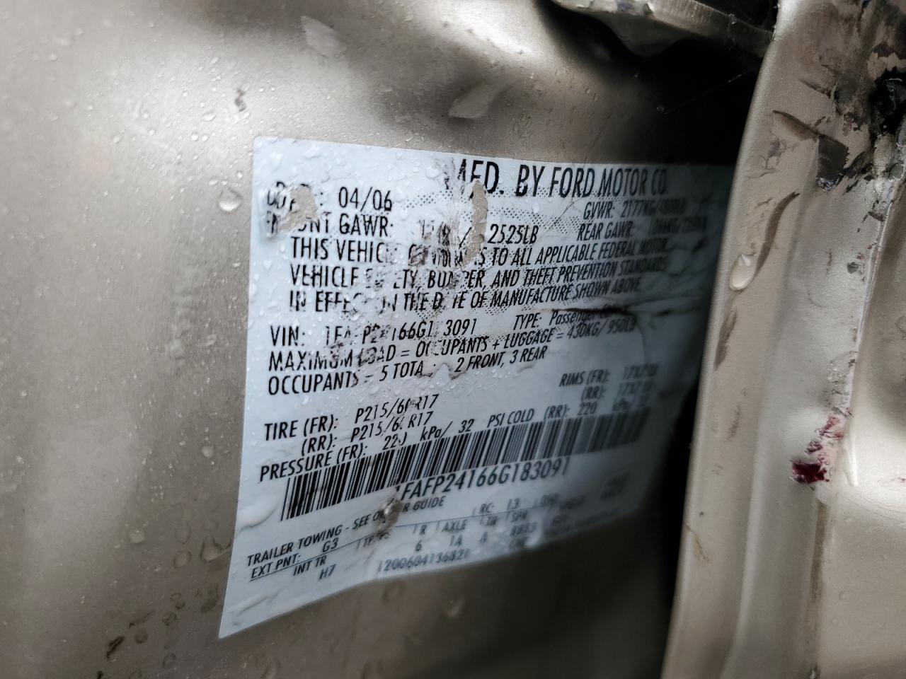 2006 Ford Five Hundred - Image 12