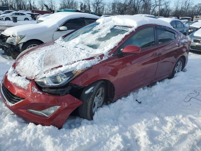  HYUNDAI ELANTRA 2015 Red