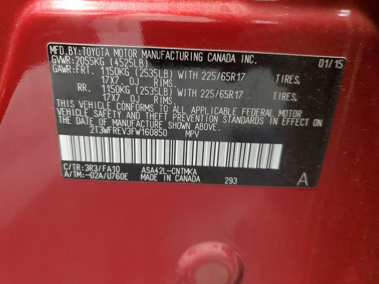 2015 Toyota RAV 4 - Image 13