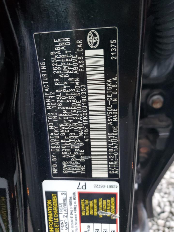2012 Toyota Camry - Image 14