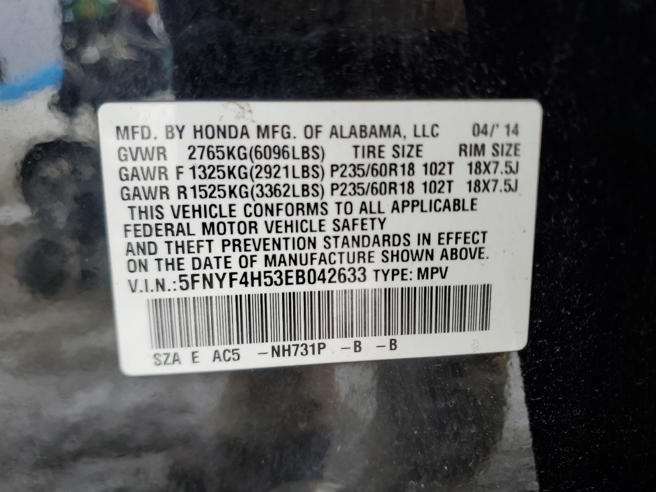 2014 Honda Pilot - Image 13