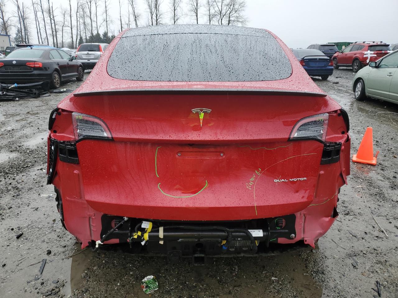 VIN 7SAYGDEE1PF866007 2023 TESLA MODEL Y no.6