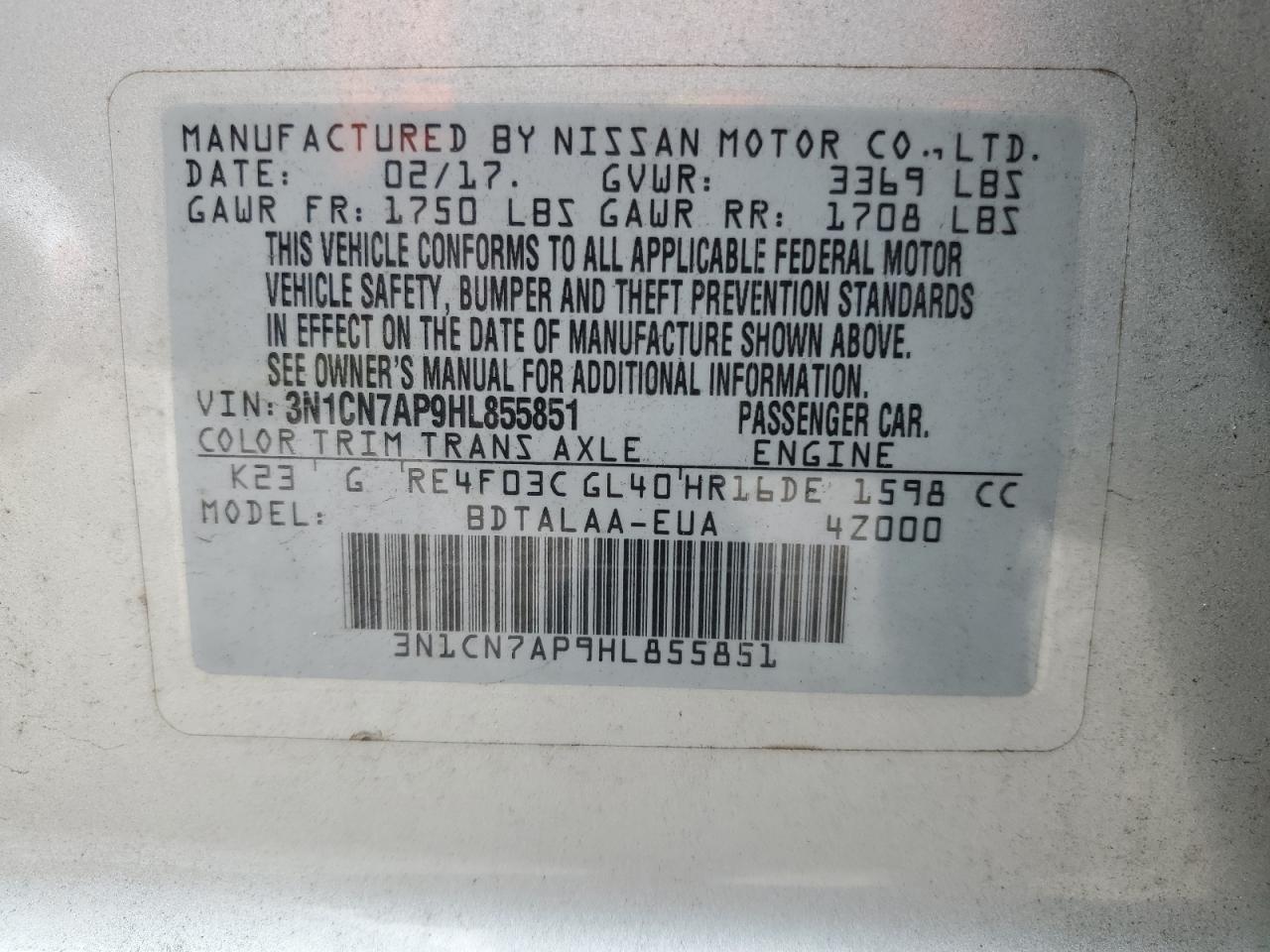 2017 Nissan Versa - Image 12