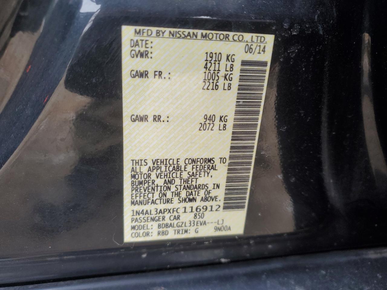 2015 Nissan Altima - Image 12