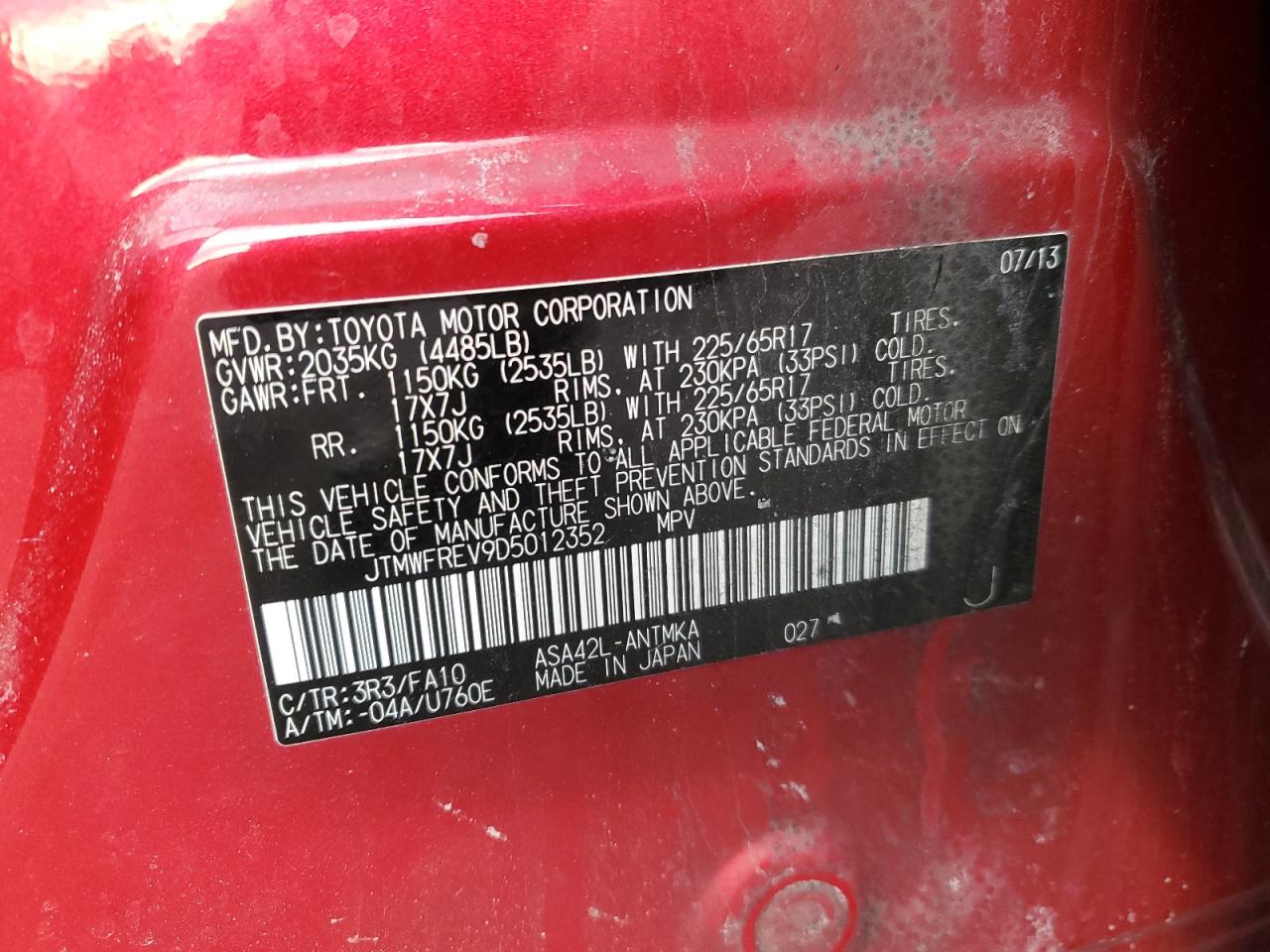 2013 Toyota RAV 4 - Image 13
