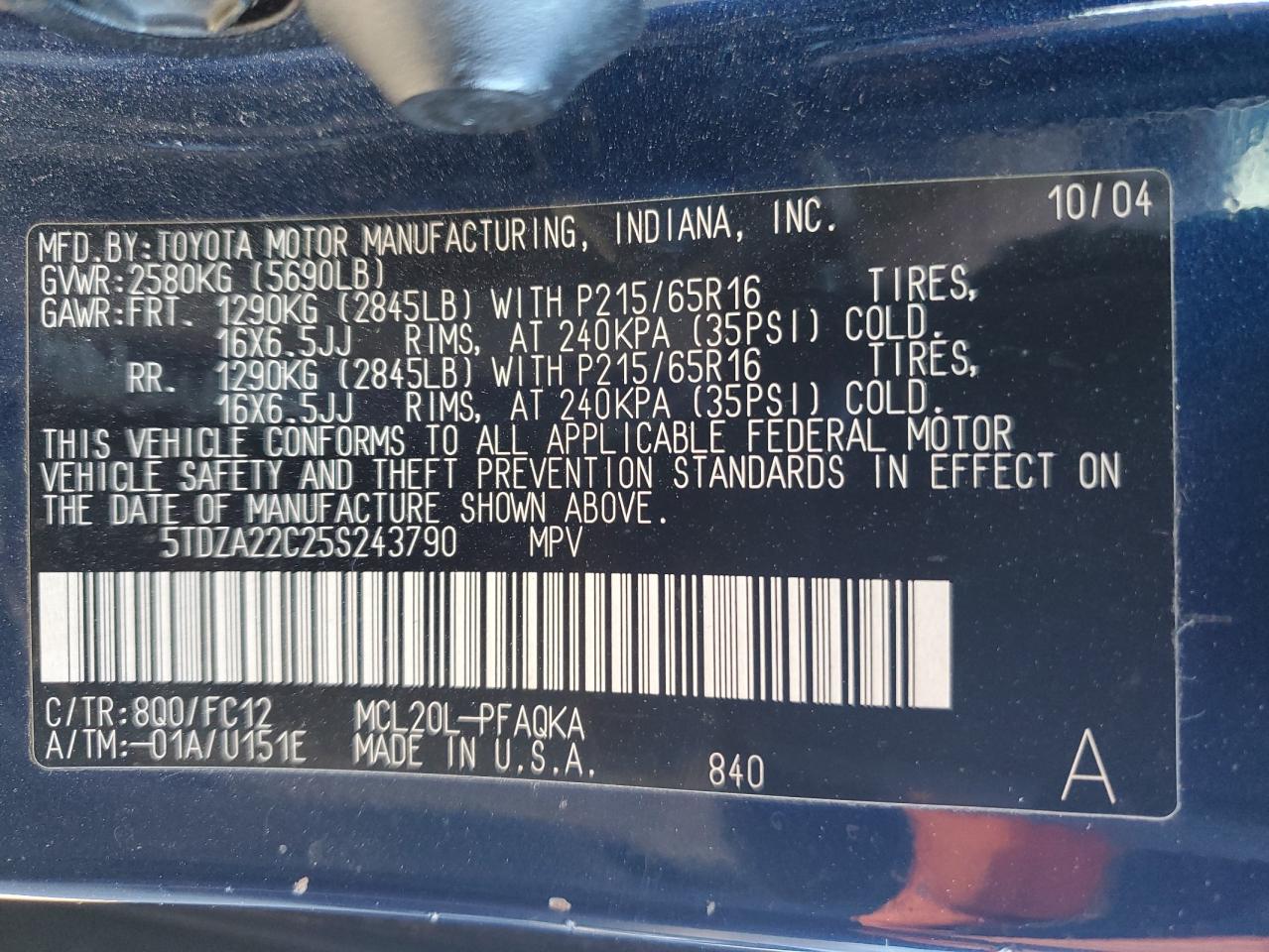 2005 Toyota Sienna - Image 13