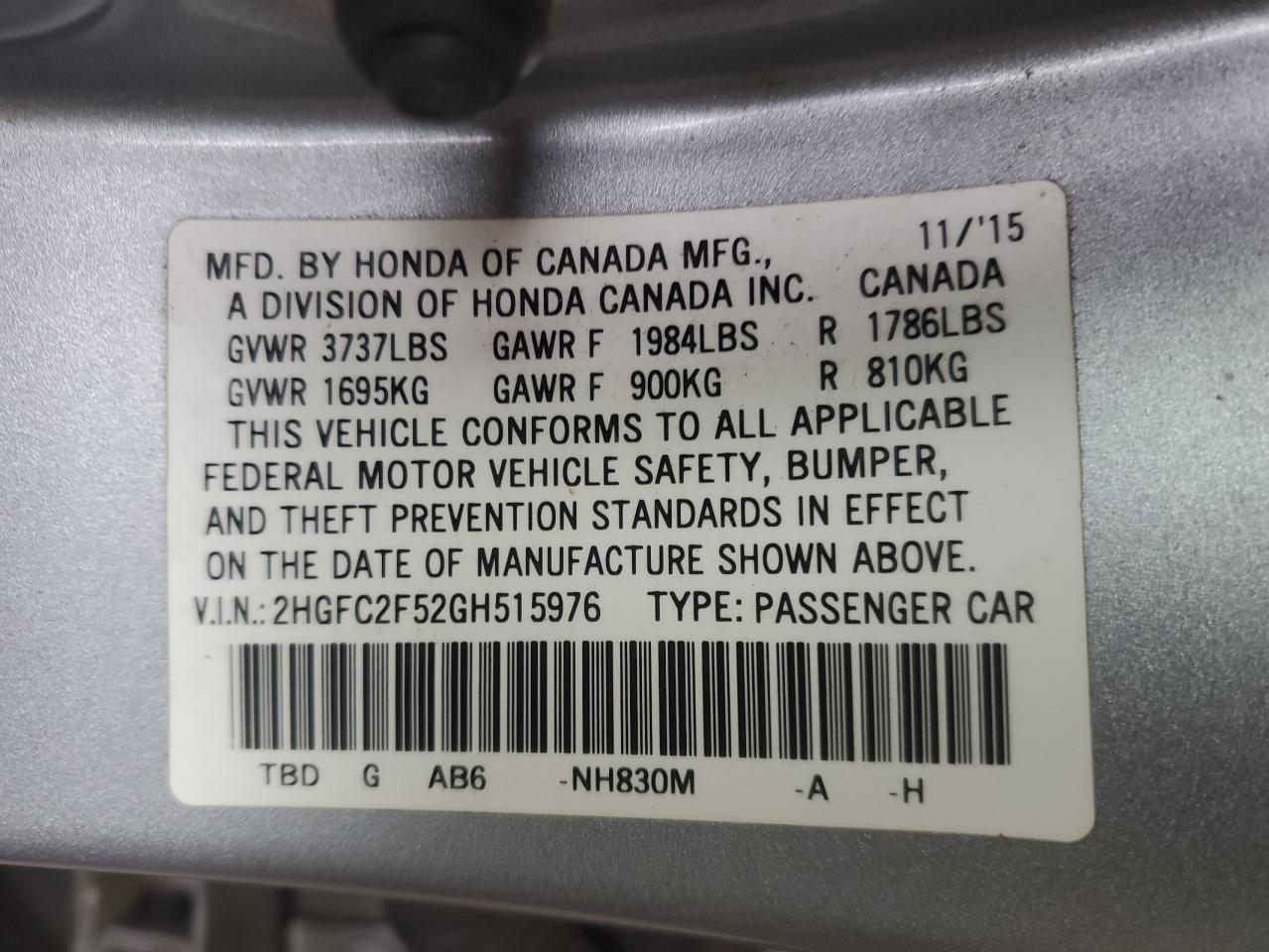 2016 Honda Civic - Image 13