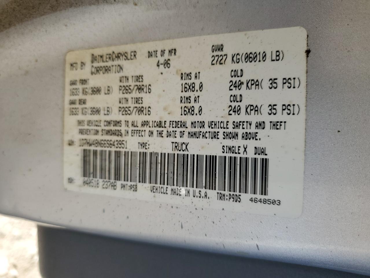 2006 Dodge Dakota - Image 12