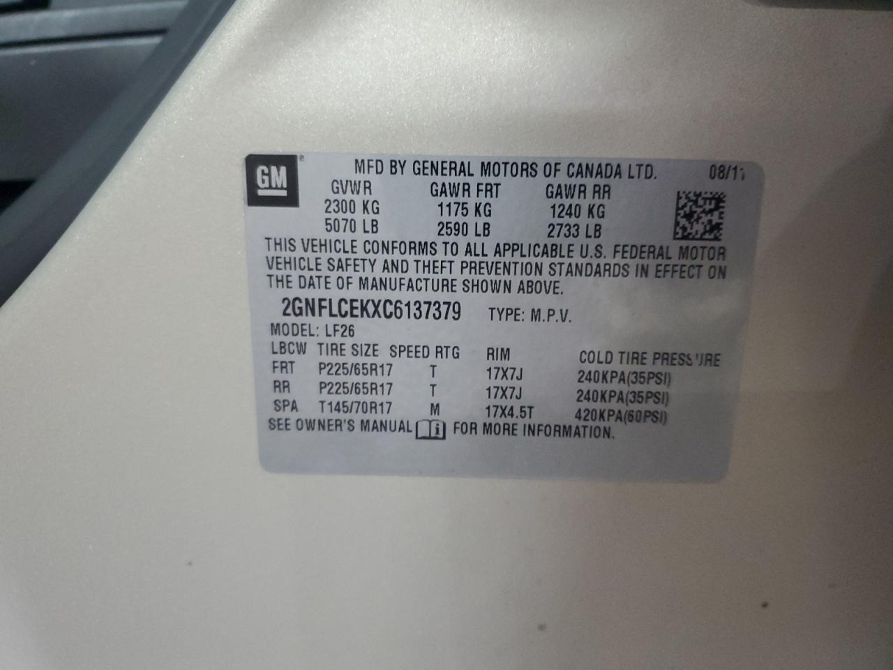 2012 Chevrolet Equinox - Image 13