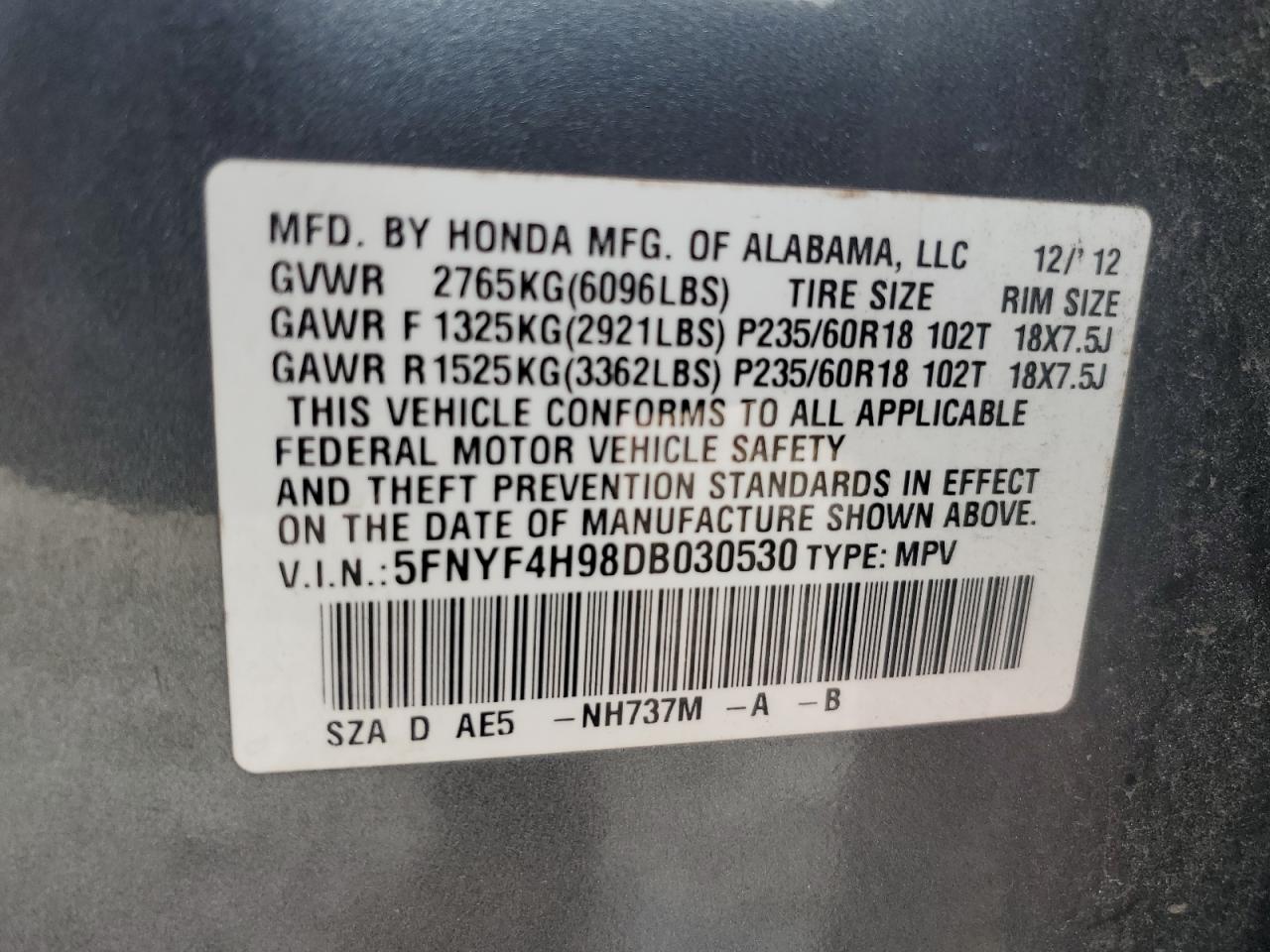 2013 Honda Pilot - Image 13