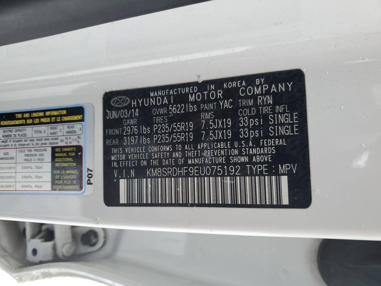 2014 Hyundai Santa Fe - Image 13
